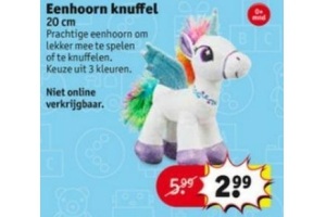 eenhoorn knuffel