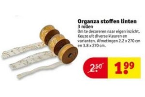 organza stoffen linten