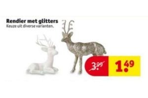 rendier met glitters