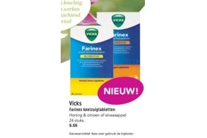 vicks farinex keelzuigtabletten