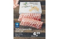 varkensspareribs wide cut