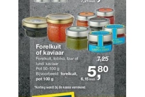 forelkuit of kaviaar
