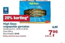 high seas ongepelde garnalen