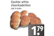 zachte witte vloerkadetten