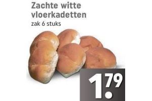 zachte witte vloerkadetten