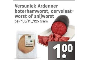 versuniek ardenner boterhamworst cervelaatworst of snijworst