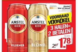amstel bier of blond