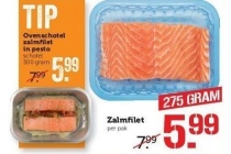 ovenschotel zalmfilet in pesto of zalmfilet