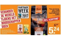 top van coop fair trade original of cafe intencion koffie