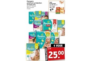 pampers premium protection of baby dry