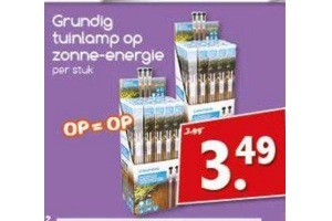 grundig tuinlamp op zonne energie