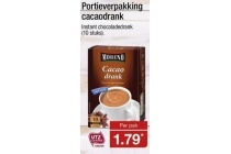 portieverpakking cacaodrank