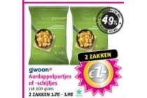 gwoon aardappelpartjes of schijfjes