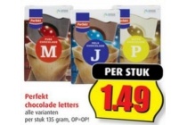 perfekt chocolade letters