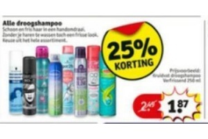 alle droogshampoo