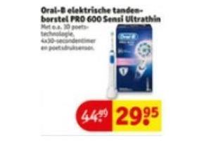 oral b elektrisch tandenborstel pro 600 sensi ultrathin