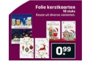 folie kerstkaarten