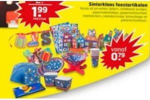 sinterklaas feestartikelen