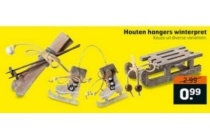 houten hangers winterpret