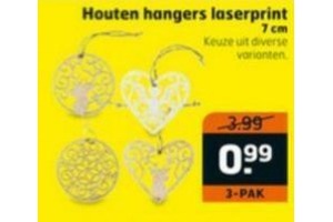 houten hangers laserprint