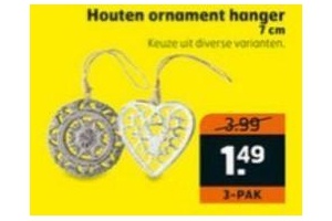 houten ornament hanger