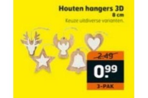 houten hangers 3d