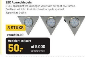 led aanrechtspots