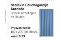 sealskin douchegordijn granada