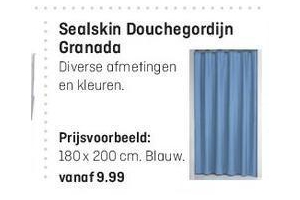 sealskin douchegordijn granada