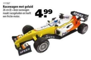 racewagen met geluid