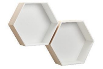 wandvak hexagon