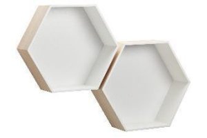 wandvak hexagon