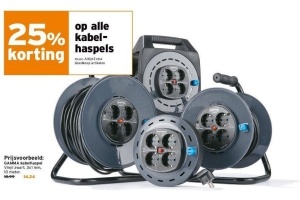 alle kabel haspels