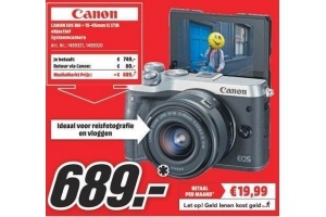 canon eos m6 15 45mm is stm objectief systeemcamera