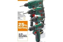 25 korting op alle bosch accu boormachines