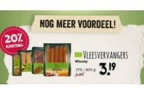 wheaty vleesvervangers nu eur3 19
