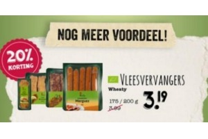 wheaty vleesvervangers nu eur3 19