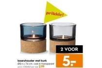 kaarshouder met kurk
