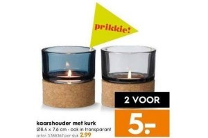kaarshouder met kurk