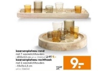 kaarsenplateu rond en rechthoek