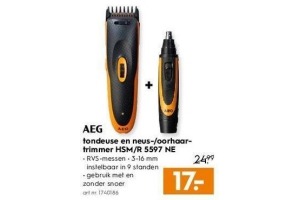 aeg tondeuse en neus oortrimmer