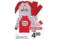 kinder pyjama shirt