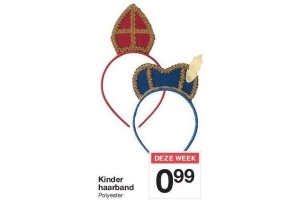 kinder haarband sinterklaas