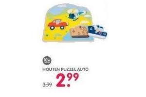 houten puzzel auto