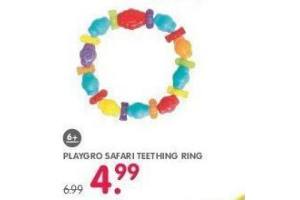 playgro safari teething ring