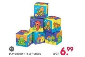playgro bath soft cubes