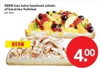 deen luxe halve hazelnoot schuim of bavaroise fruitvlaai