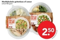 maaltijdsalade geitenkaas of caesar