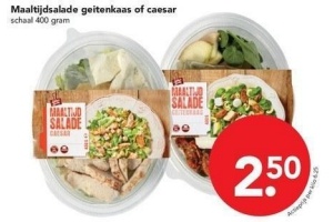 maaltijdsalade geitenkaas of caesar