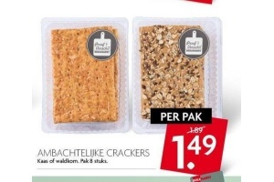 ambachtelijke crackers